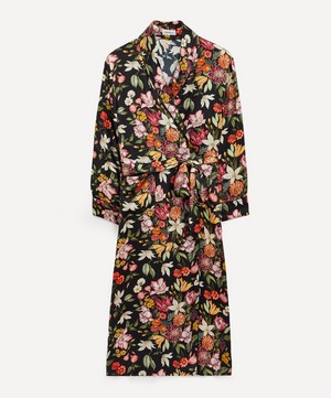Liberty - Stately Bouquet Silk Satin Long Robe image number 0