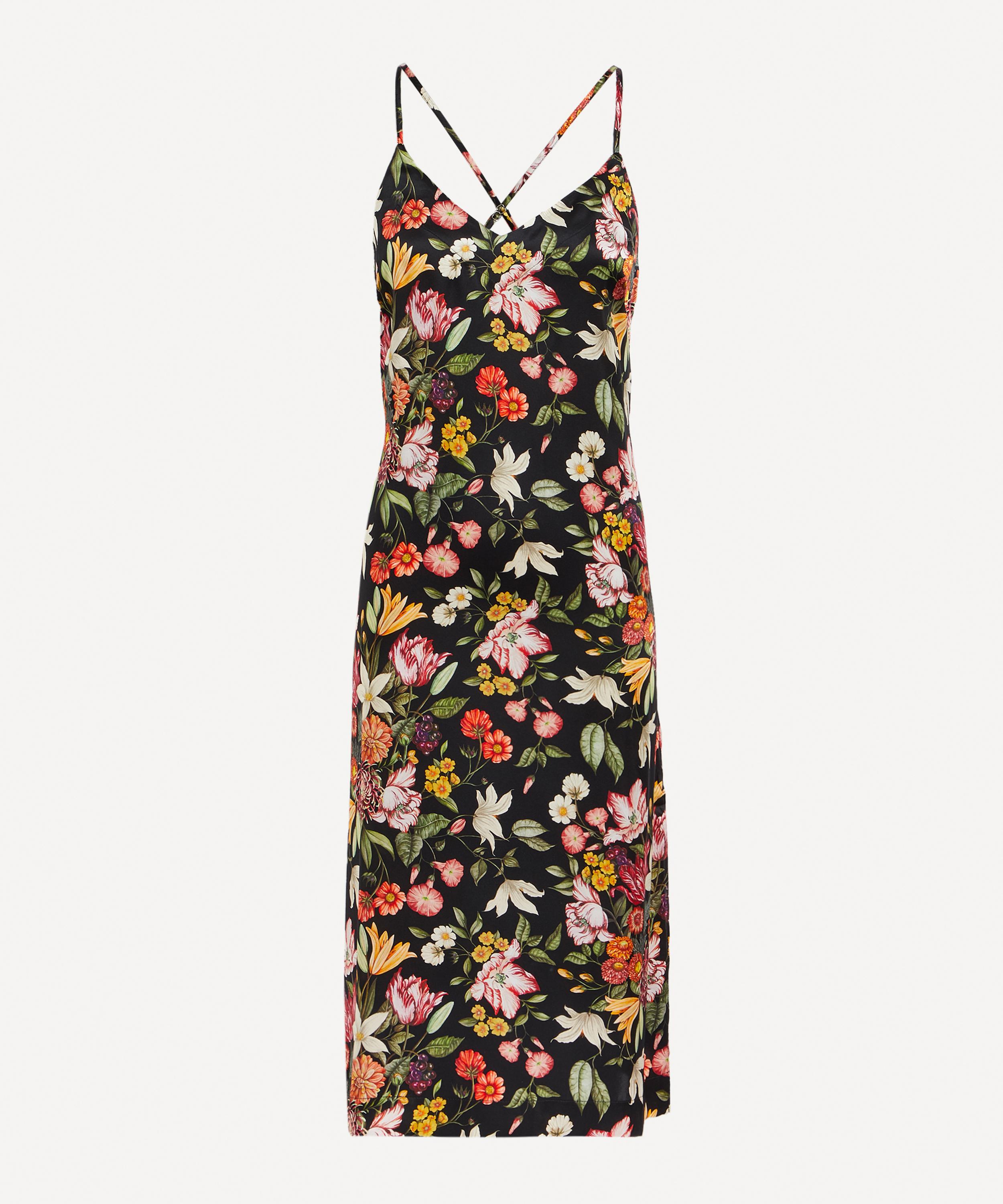 Liberty Stately Bouquet Silk Satin Chemise | Liberty