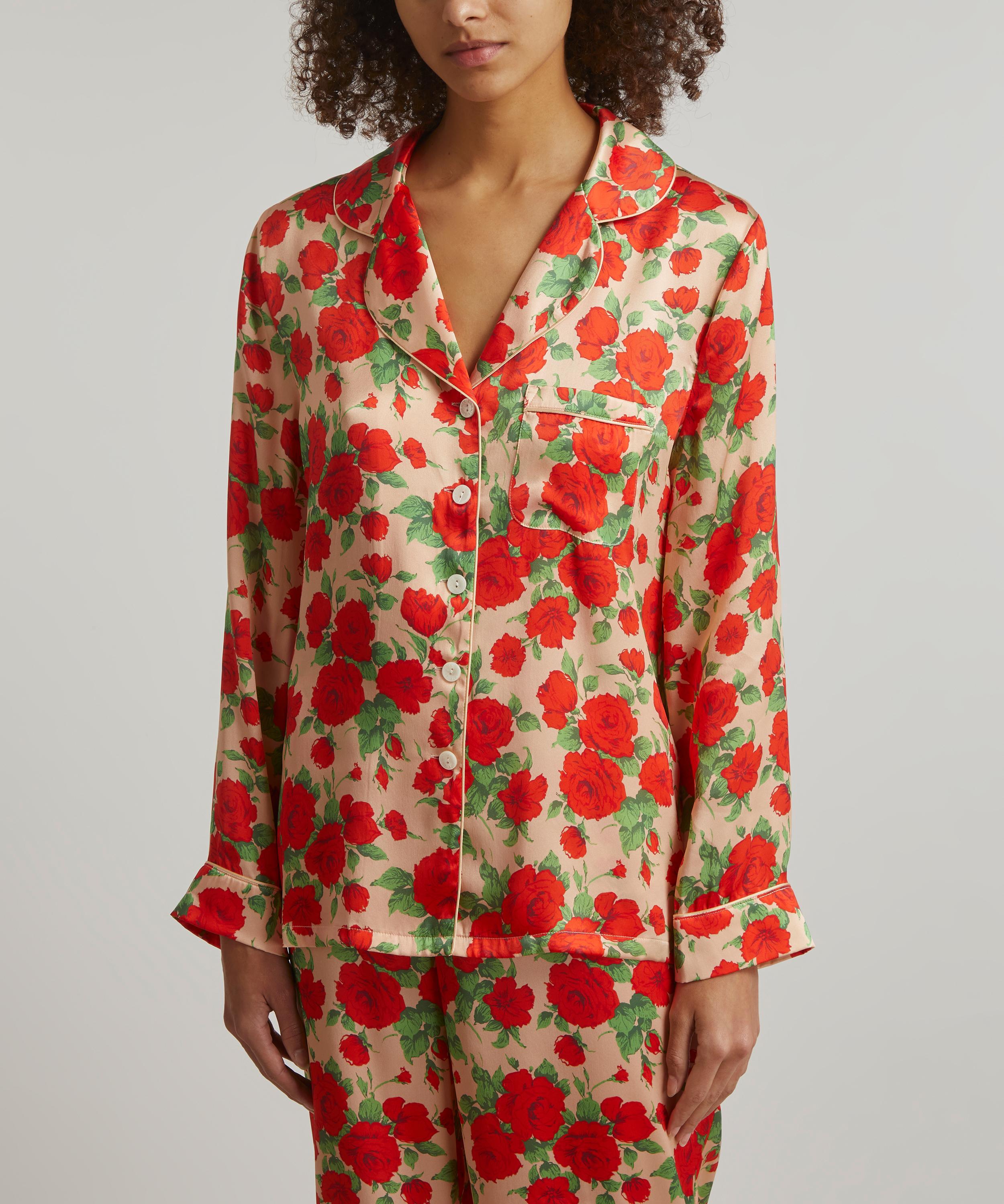 Pyjama en satin discount rose