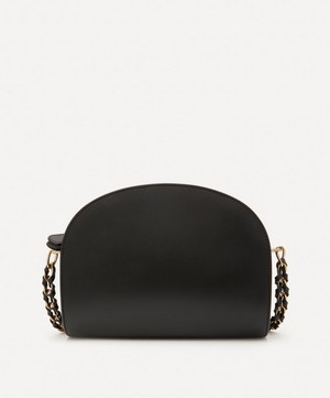 A.P.C. - Leather Demi-Lune Chain Cross-Body Bag image number 3