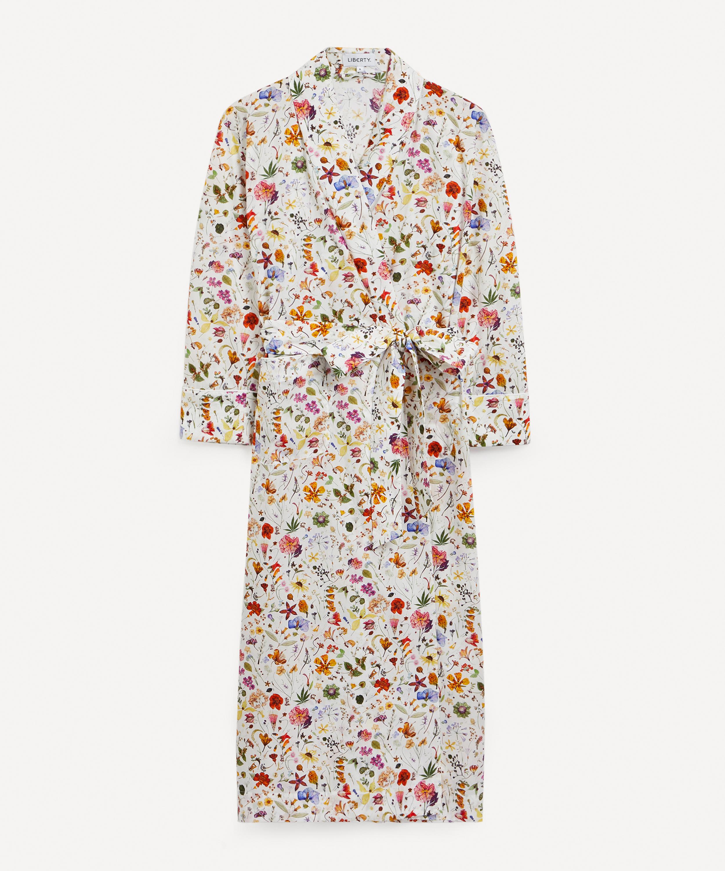 Liberty print dressing clearance gown