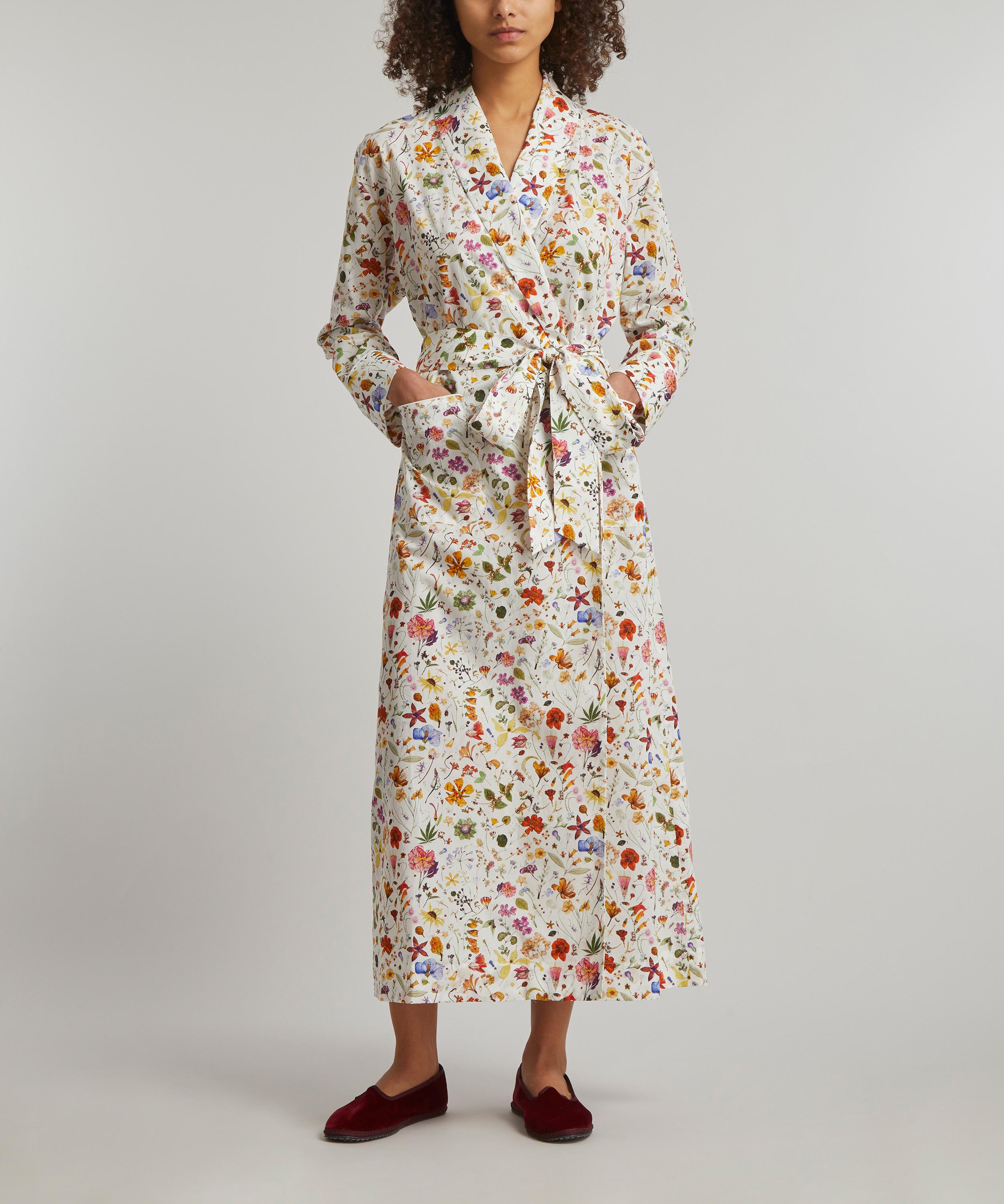 Liberty Floral Eve Tana Lawn Cotton Unlined Long Robe Liberty