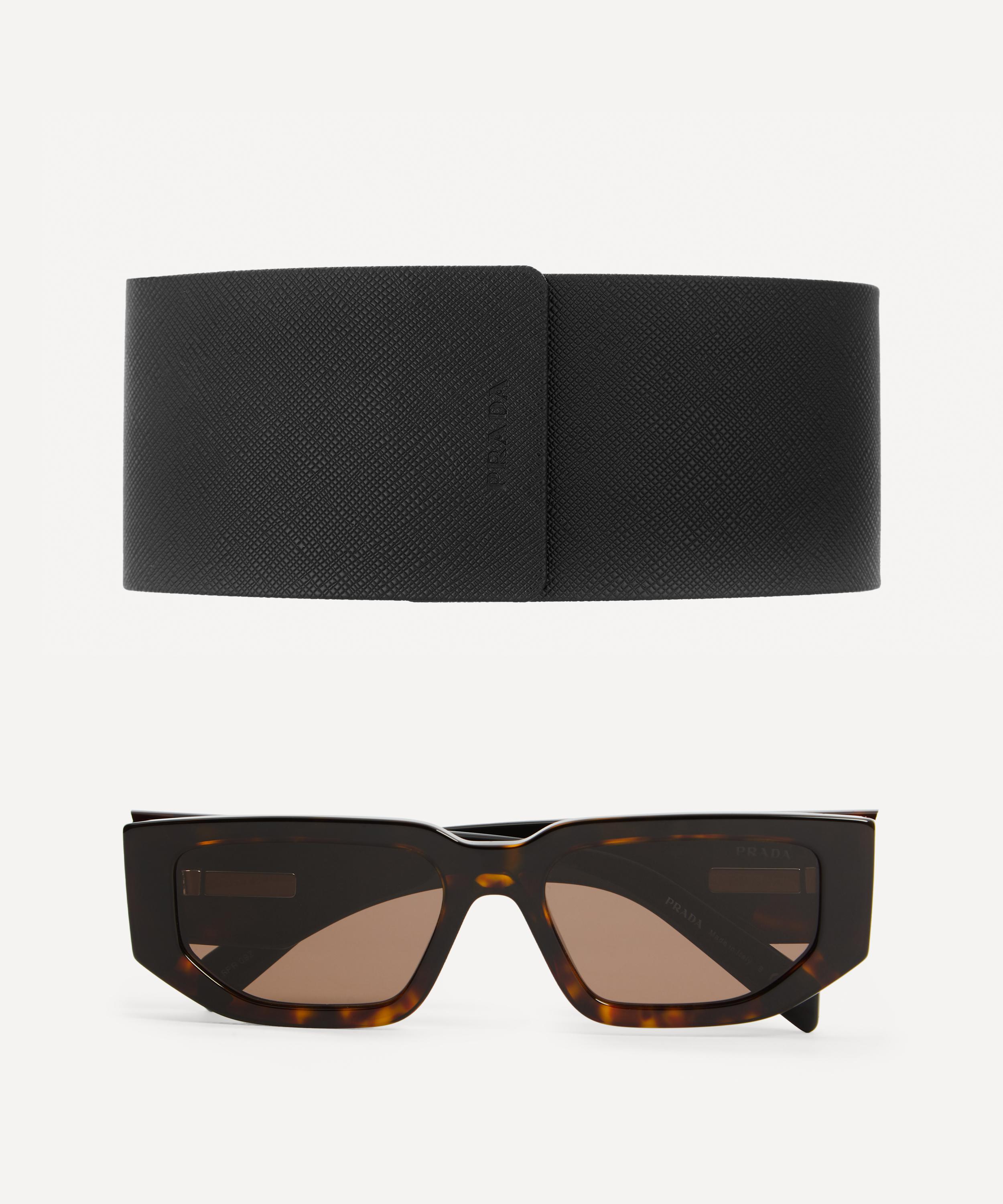 Prada - Rectangle Frame Tortoise Sunglasses image number 4