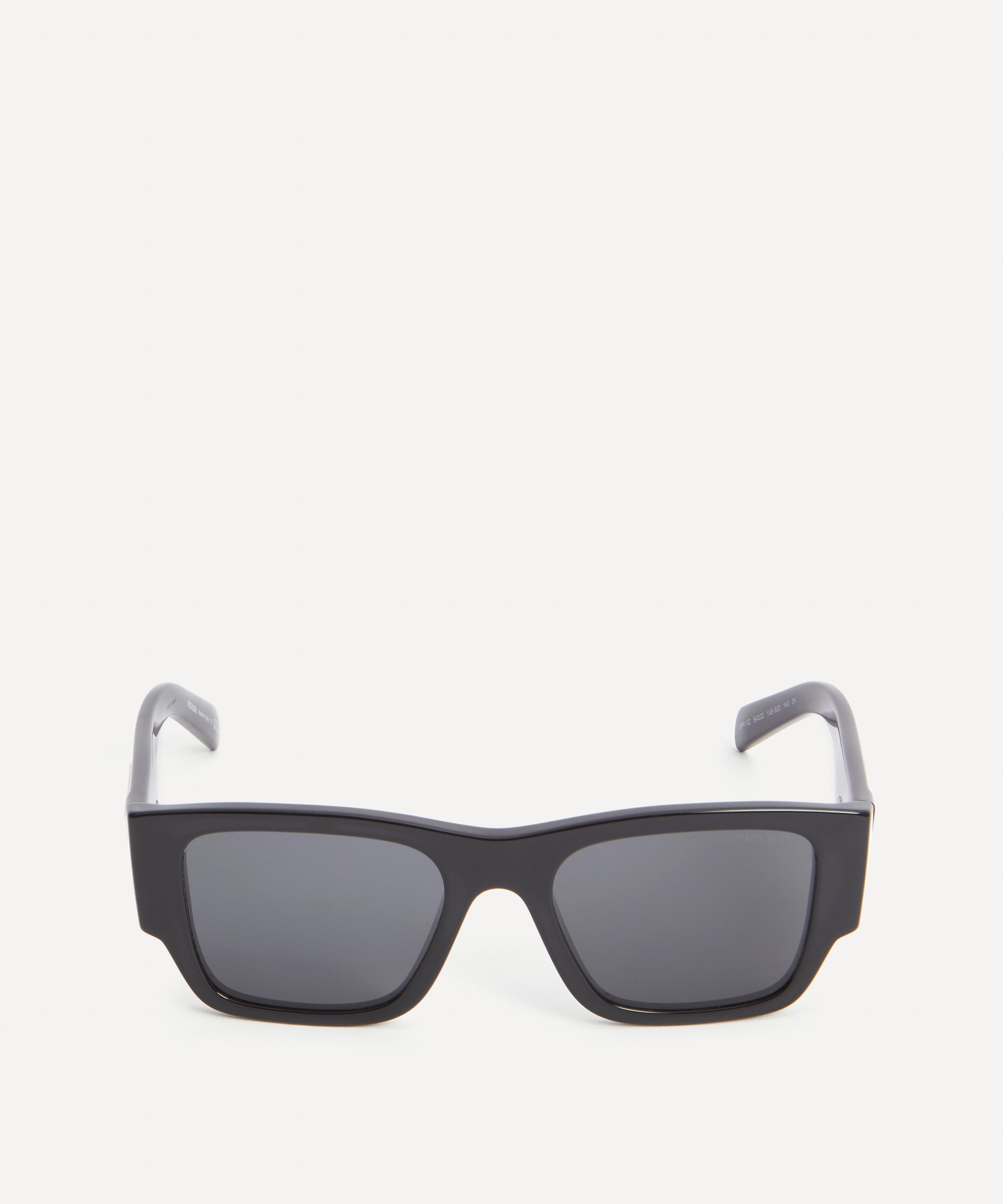 Prada square best sale aviator sunglasses