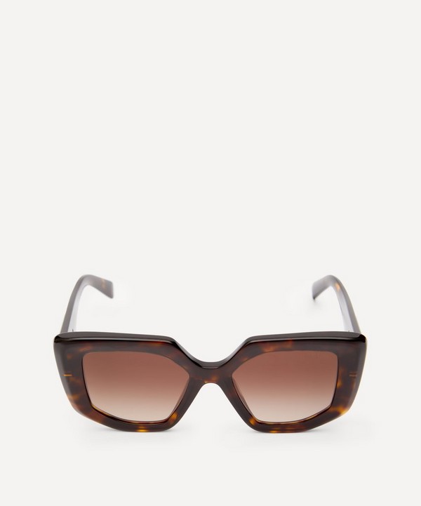 Prada - Acetate Oversized D-Shaped Sunglasses image number null