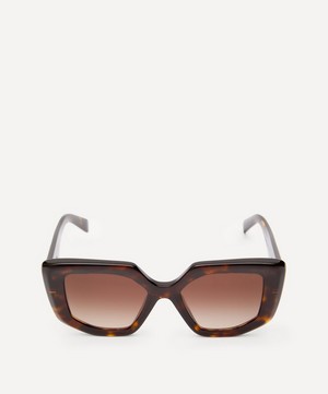 Prada - Acetate Oversized D-Shaped Sunglasses image number 0