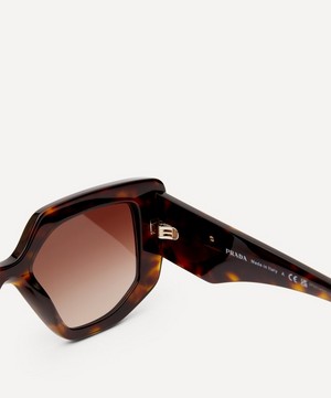 Prada - Acetate Oversized D-Shaped Sunglasses image number 3
