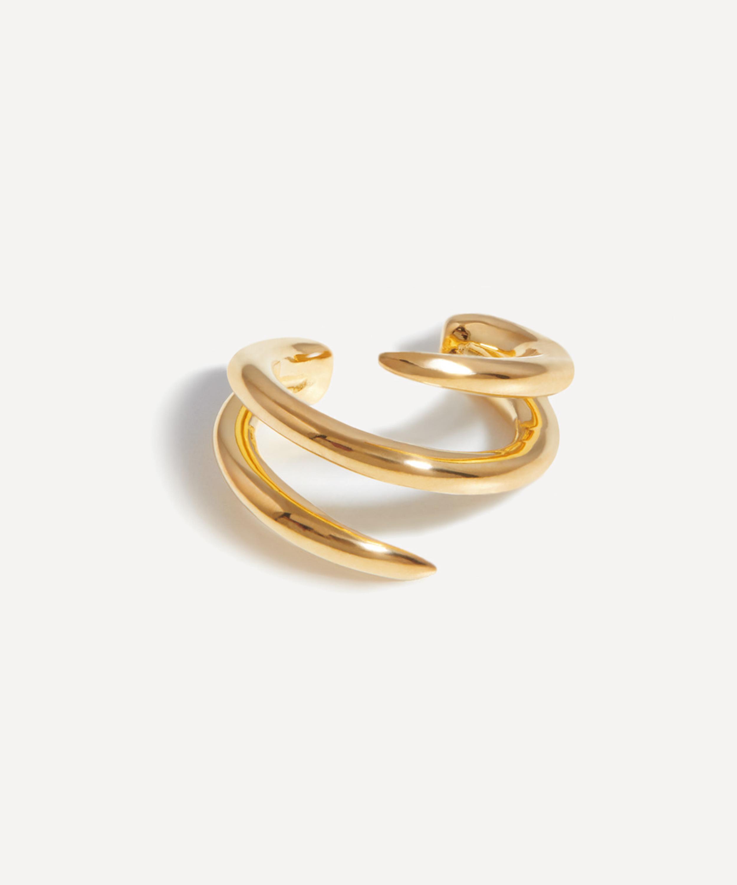 Missoma - 18ct Gold-Plated Vermeil Silver Claw Lacuna Ear Cuff image number 1