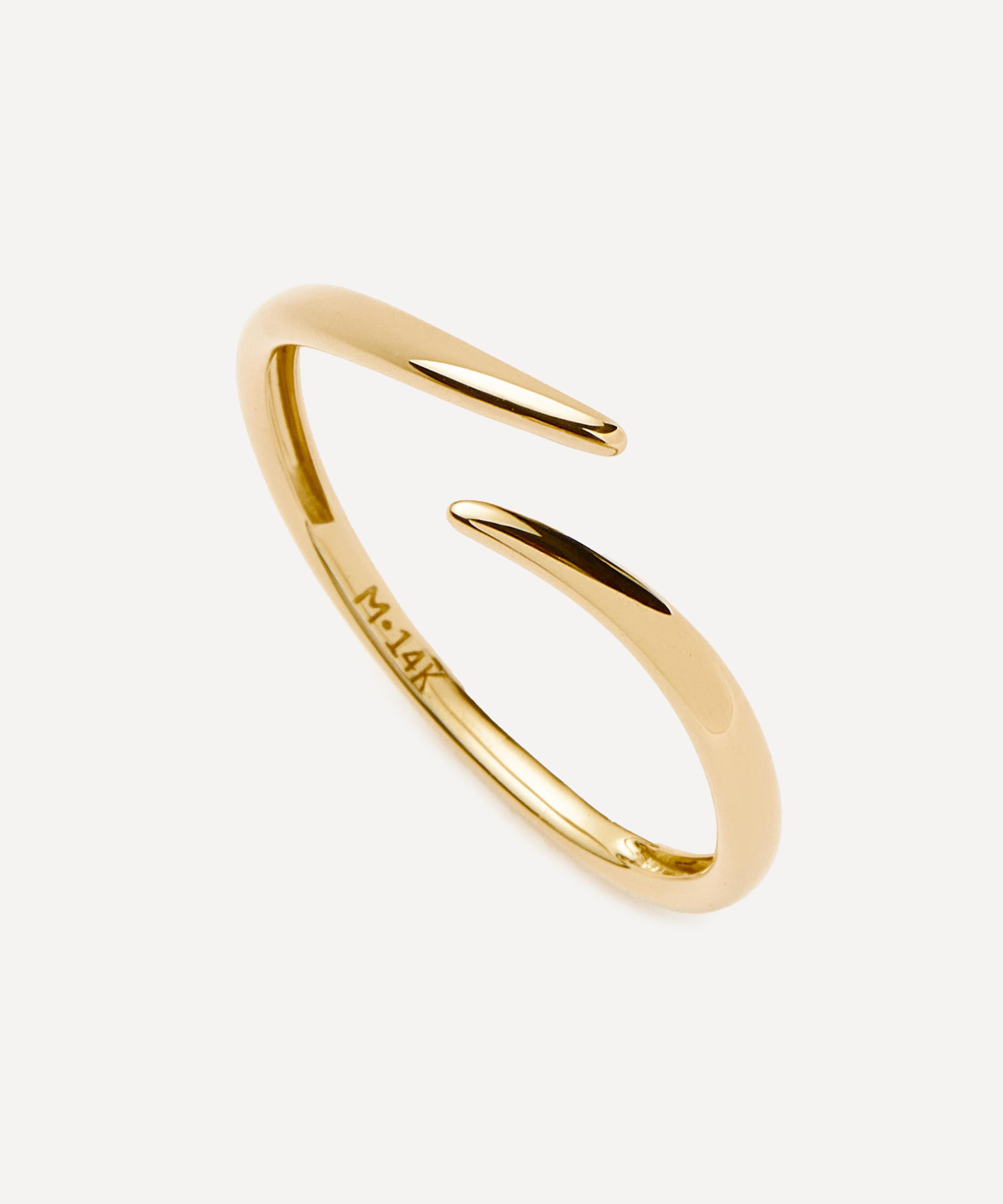 Missoma - 14ct Gold Fine Open Claw Ring image number 0