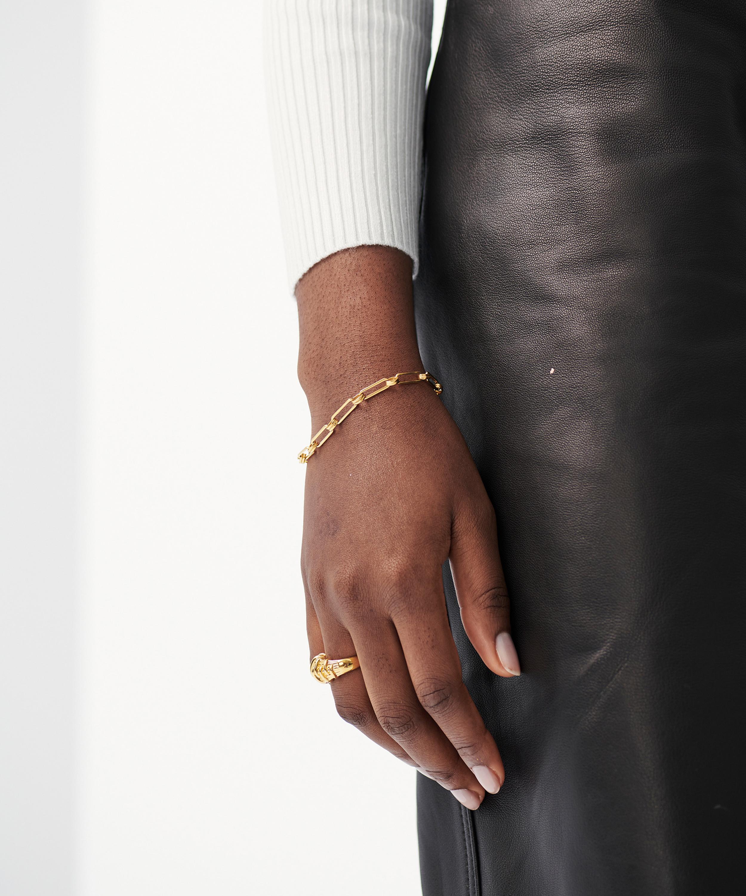 Missoma - 18ct Gold-Plated Brass Aegis Chain Bracelet image number 1