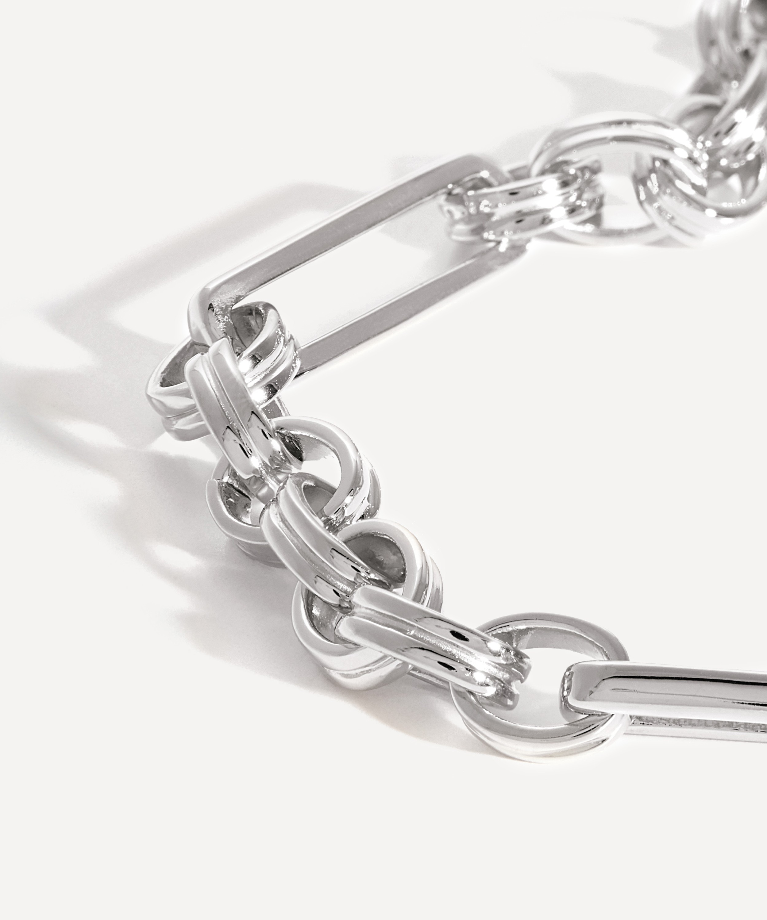 Missoma - Silver-Plated Axiom Chain Bracelet image number 3