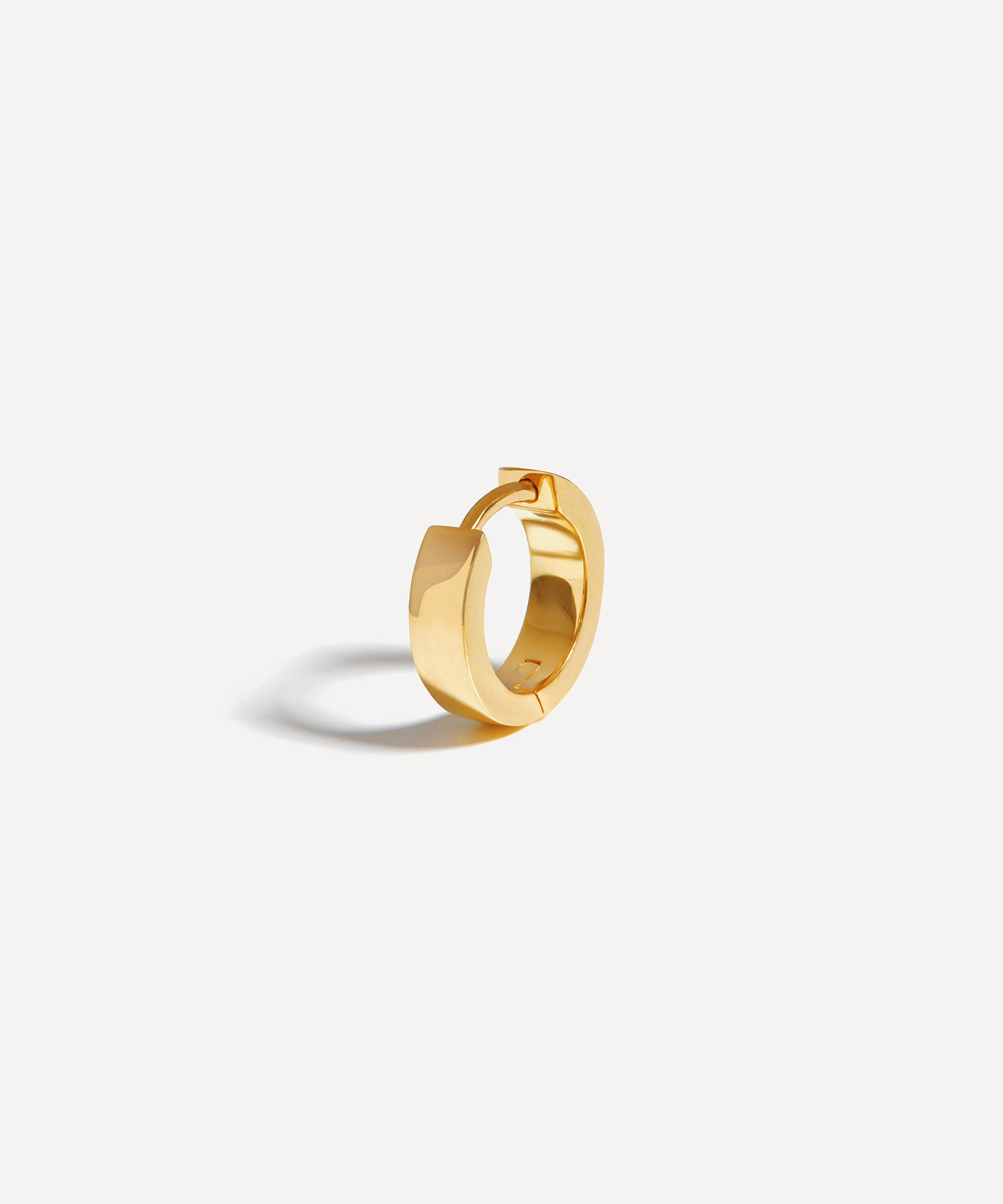 Missoma - 18ct Gold-Plated Chubby Tunnel Huggie Hoop Earrings image number 0