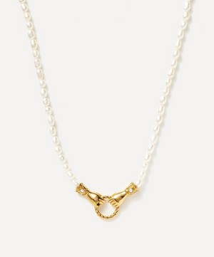 Missoma - 18ct Gold-Plated Harris Reed In Good Hands Necklace image number 0