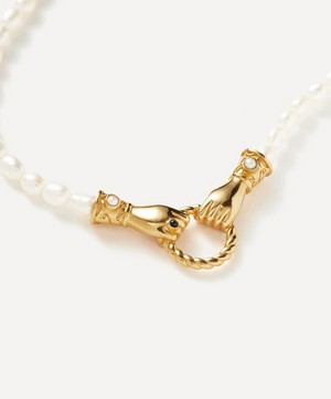 Missoma - 18ct Gold-Plated Harris Reed In Good Hands Necklace image number 2