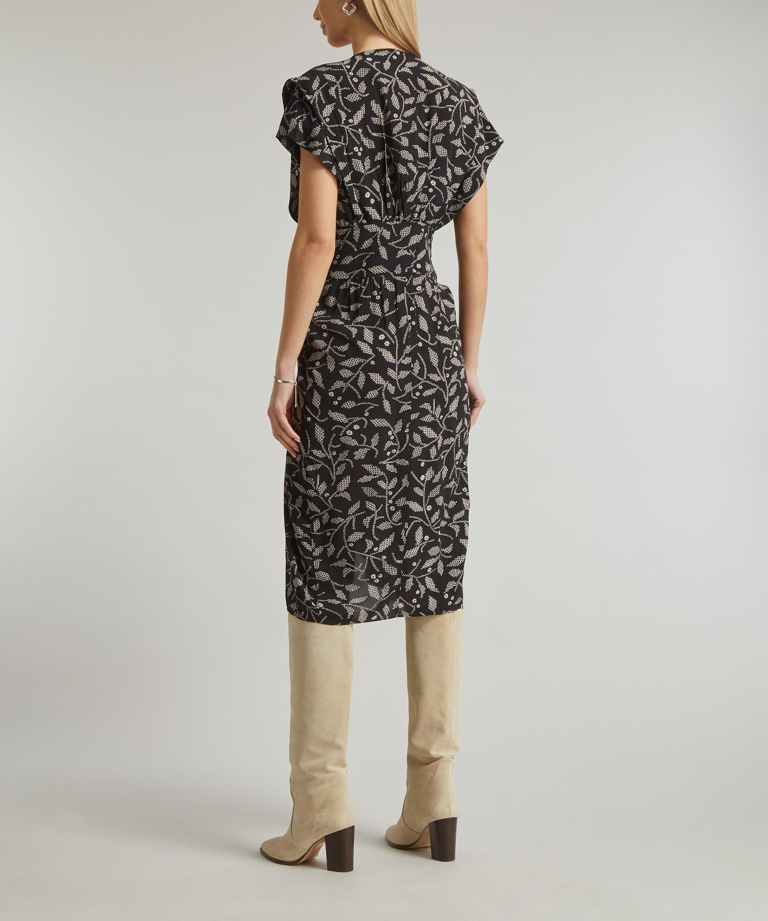 オールインワン・サロペット Isabel Marant Etoile Adeliani Draped Midi Dress 25PRO0726FA-C1J02E-BKOC-A.jpg?