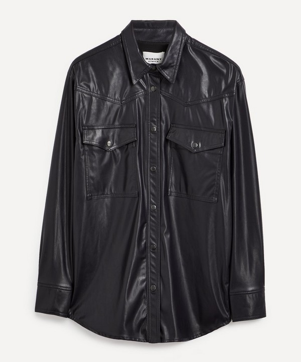Marant Étoile - Berny Faux-Leather Shirt image number null