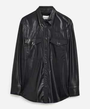 Berny Faux-Leather Shirt