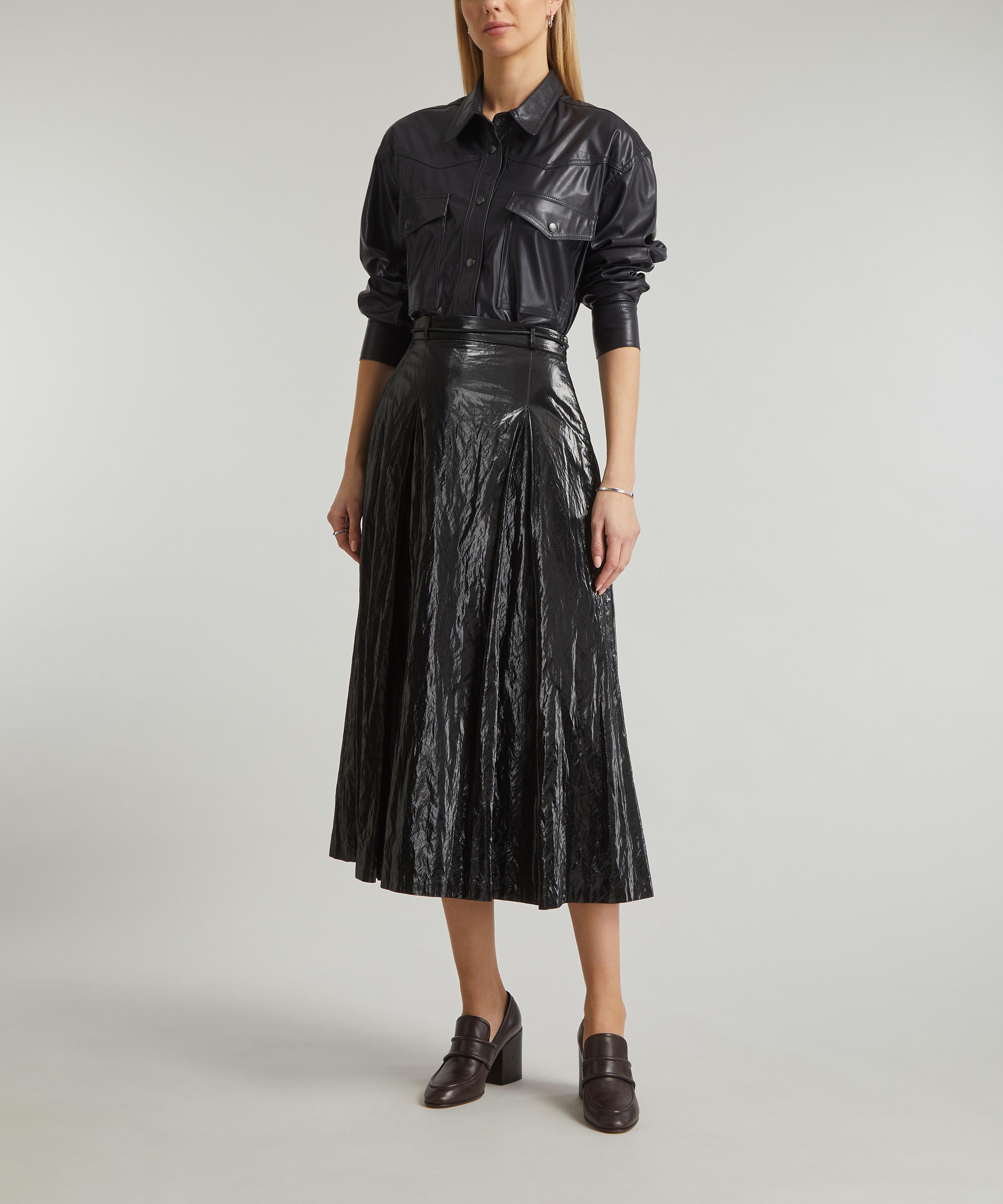 Marant Étoile - Berny Faux-Leather Shirt image number 1