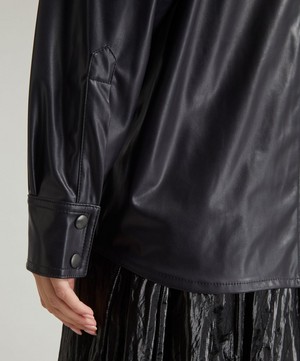 Marant Étoile - Berny Faux-Leather Shirt image number 3