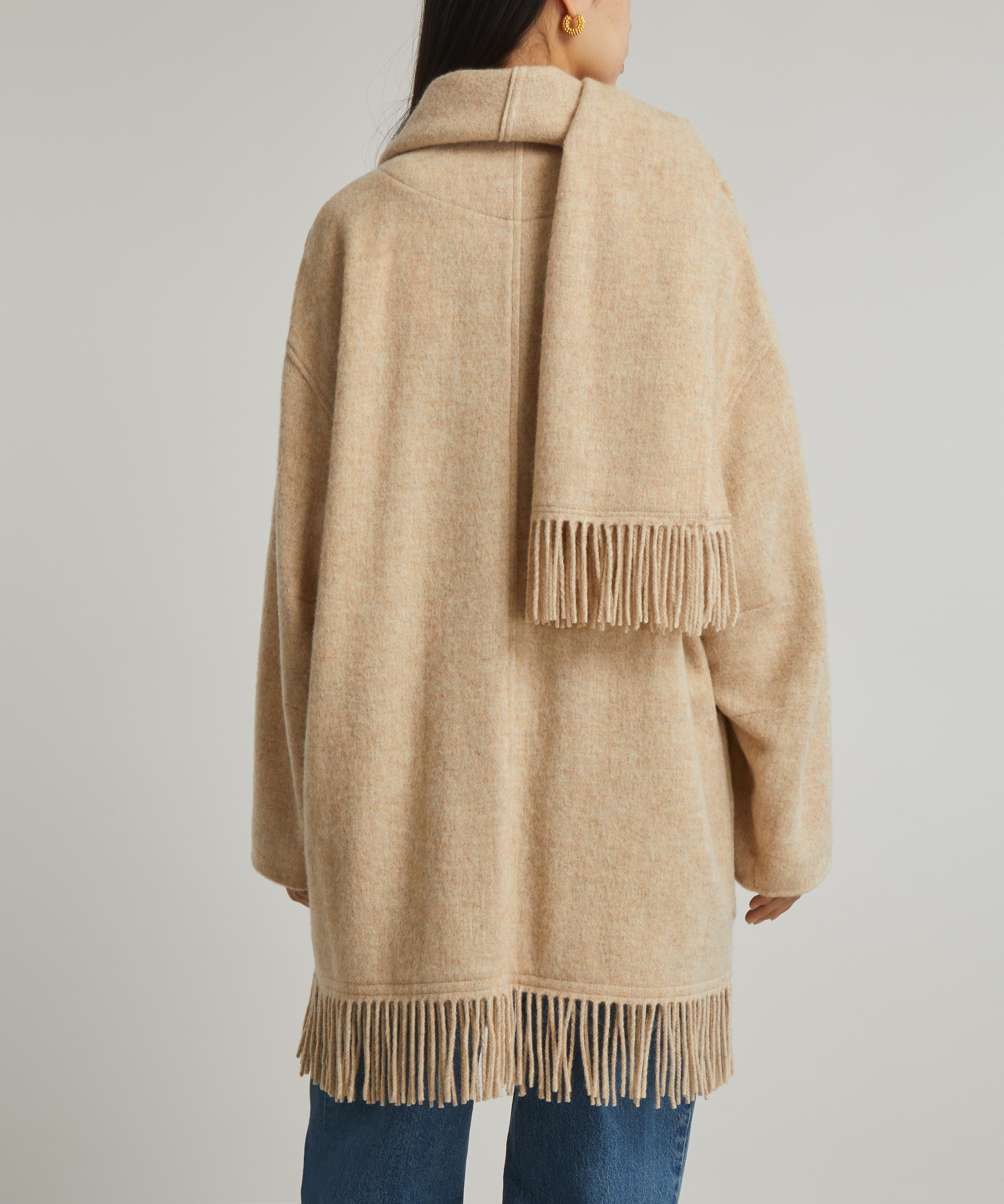Marant Étoile - Faty Fringed Scarf Coat image number 3