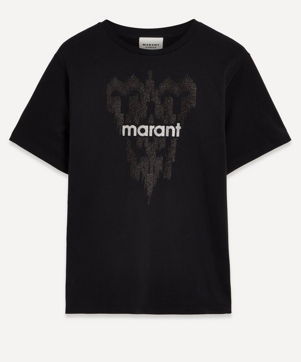 Marant Étoile - Zewel Ikat Glitter Logo T-Shirt image number null