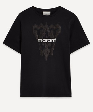 Marant Étoile - Zewel Ikat Glitter Logo T-Shirt image number 0