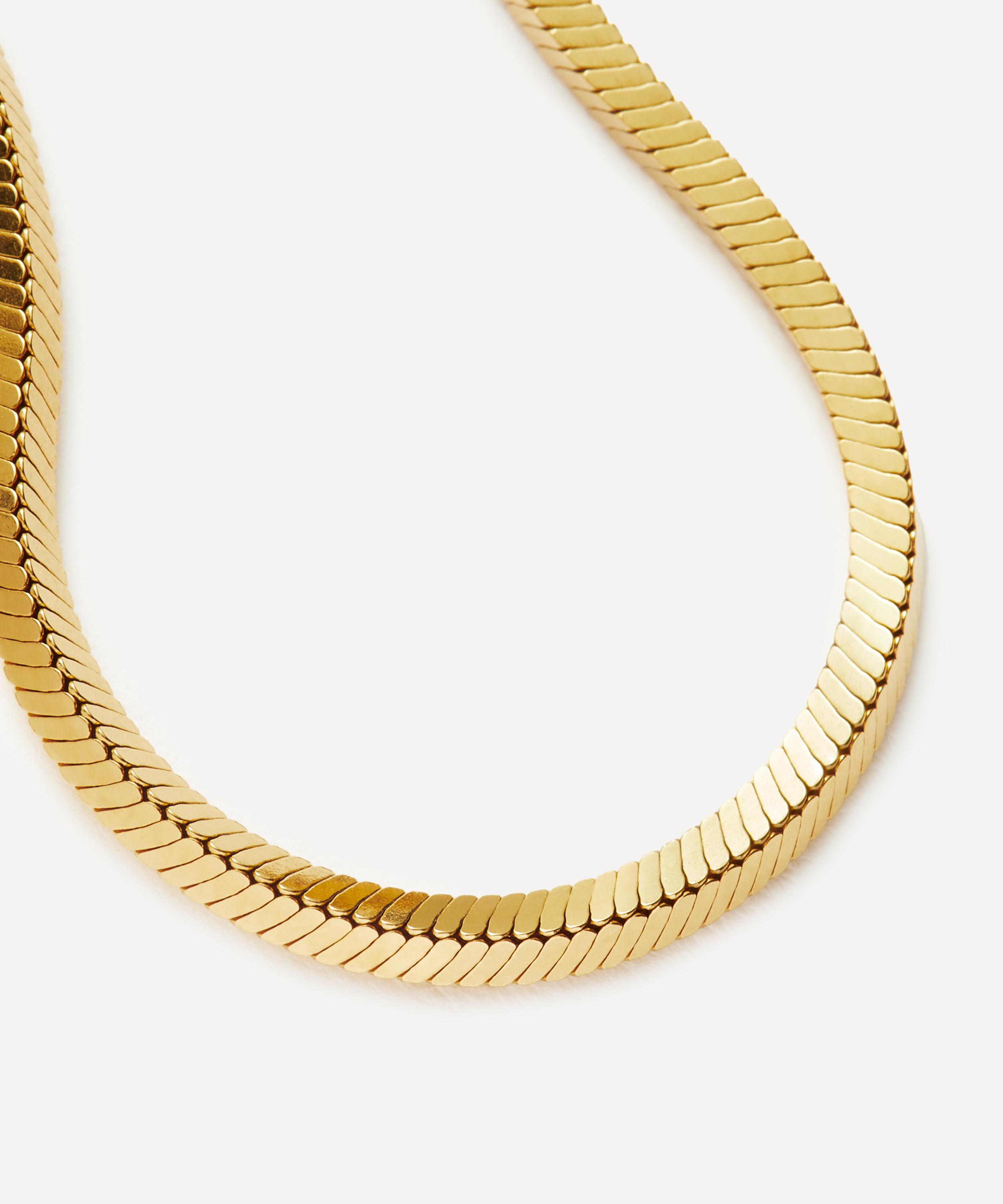 Missoma - X Lucy Williams 18ct Gold-Plated Vermeil Silver Square Snake Chain Bracelet image number 1