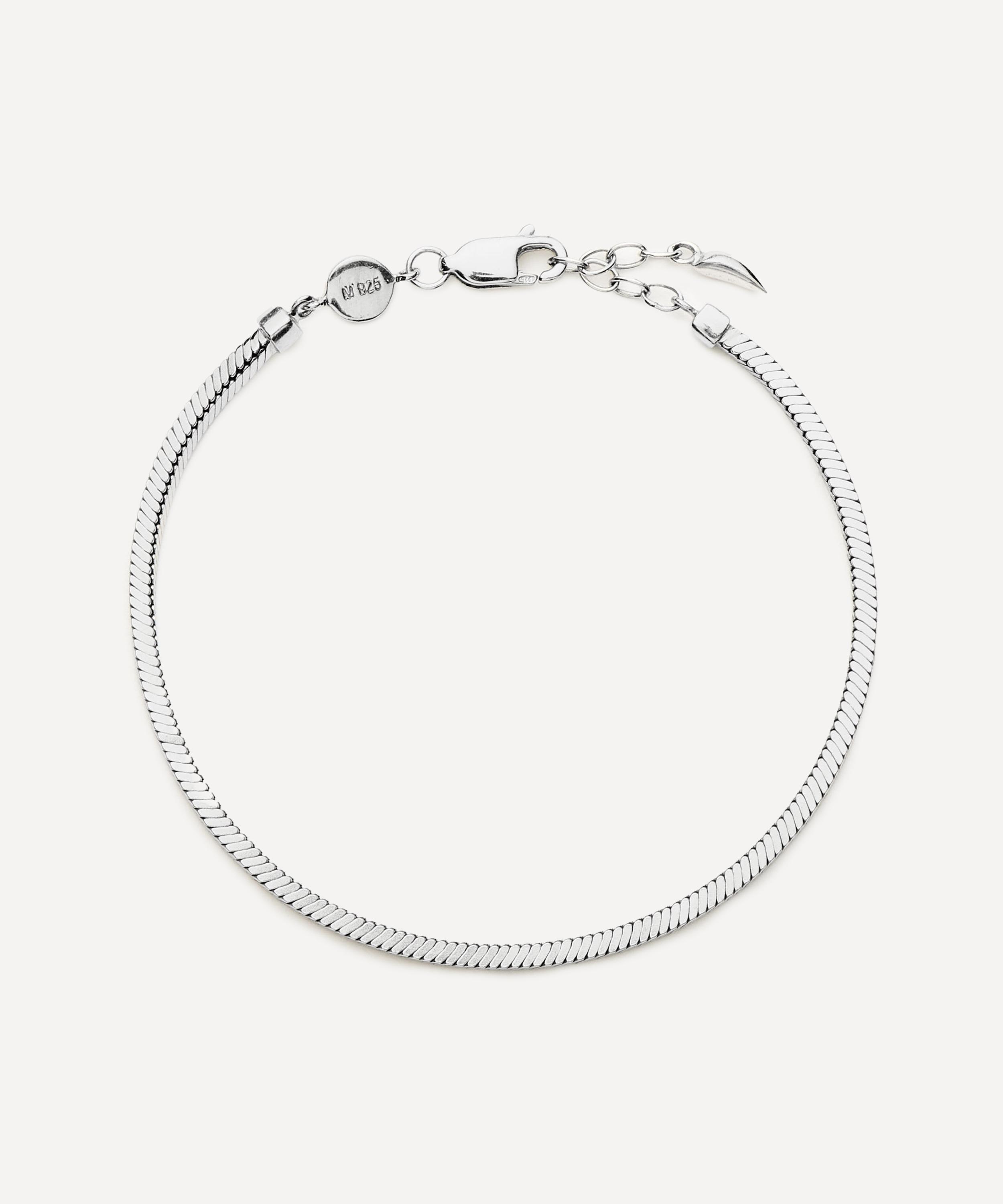 Missoma - X Lucy Williams Sterling Silver Square Snake Chain Bracelet image number 0