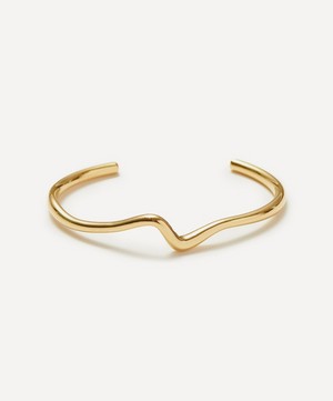 Missoma - 18ct Gold-Plated Molten Wave Cuff Bracelet image number 0