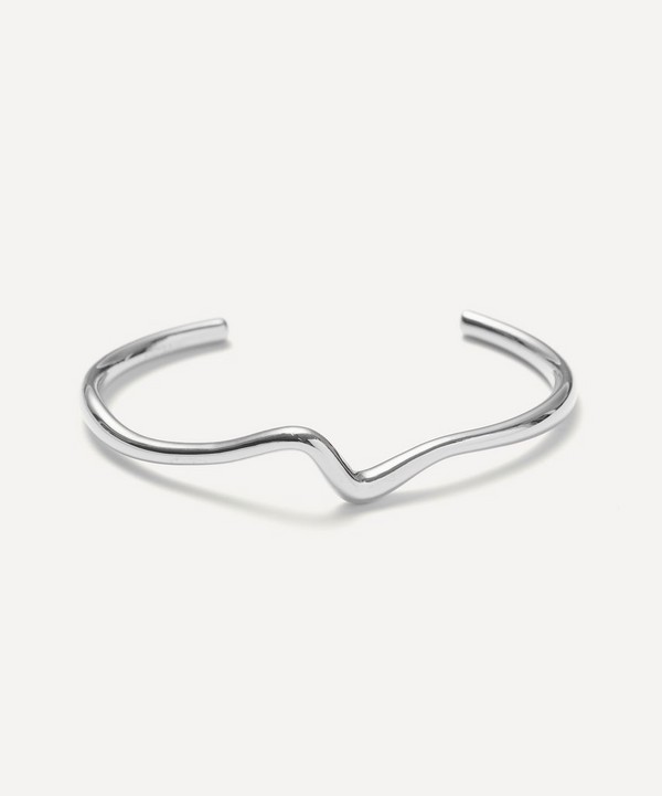 Missoma - Sterling Silver Molten Wave Cuff Bracelet image number null