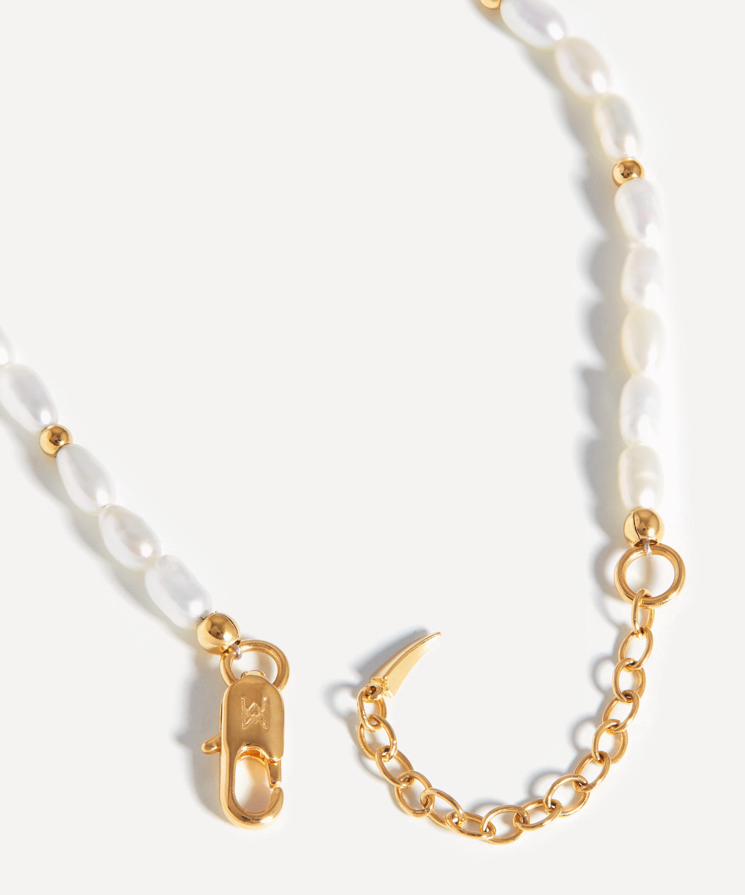 Missoma Seed Pearl Beaded Bracelet | 18ct Gold Plated/Pearl