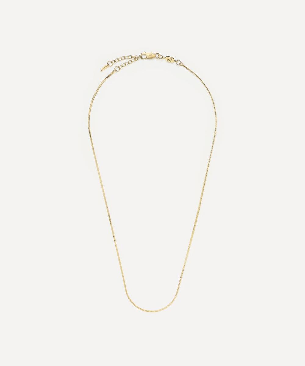 Missoma - 18ct Gold-Plated Vermeil Silver Asymmetric Snake Chain Necklace