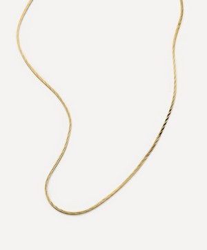 Missoma - 18ct Gold-Plated Vermeil Silver Asymmetric Snake Chain Necklace image number 2
