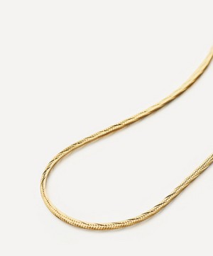 Missoma - 18ct Gold-Plated Vermeil Silver Asymmetric Snake Chain Necklace image number 3