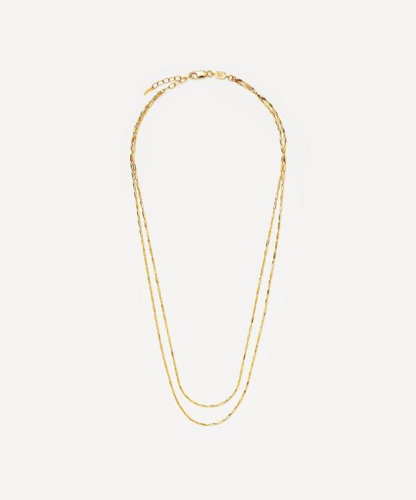 Missoma - 18ct Gold-Plated Vermeil Silver Savi Vintage Link Double Chain Necklace image number 0