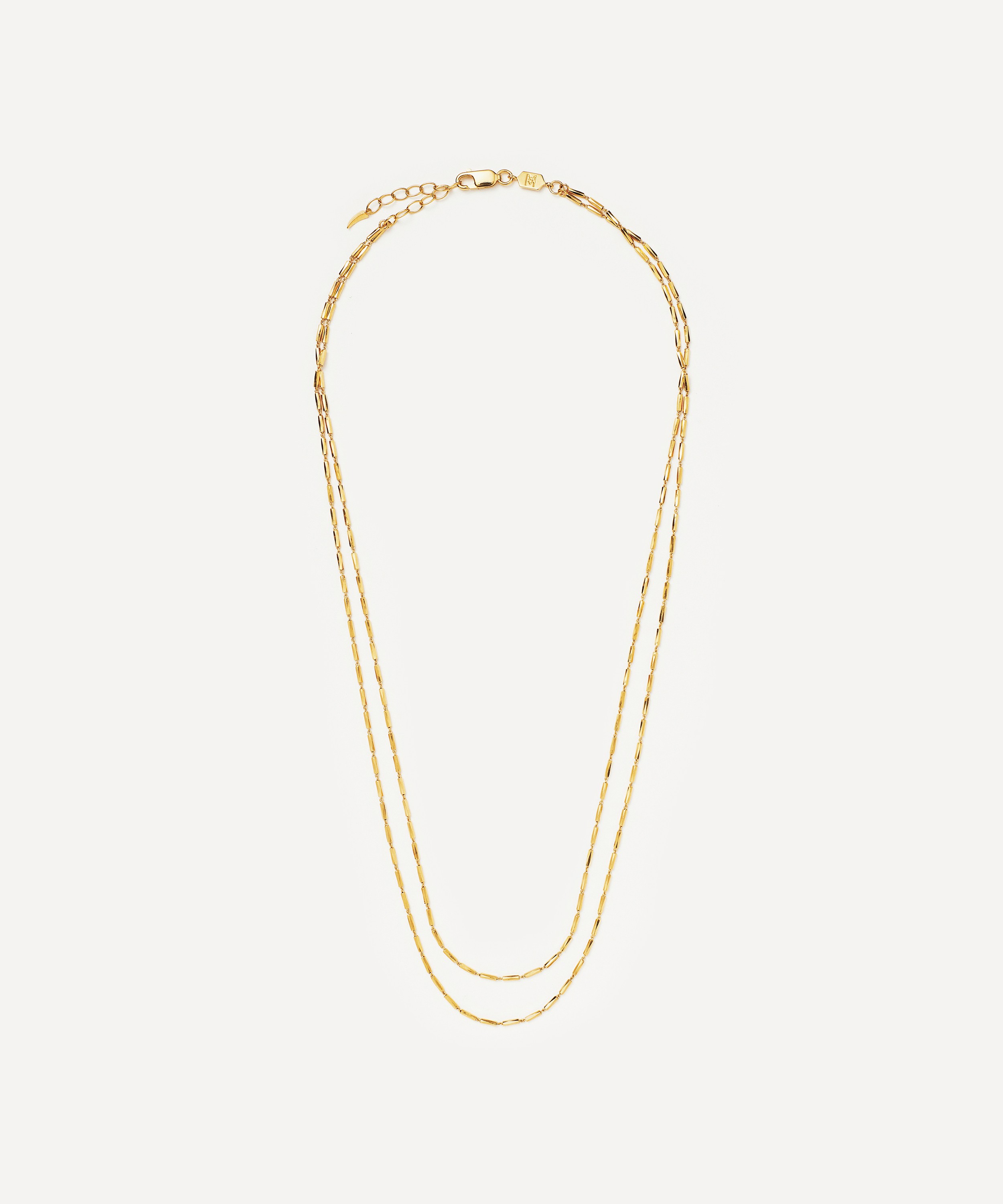 Missoma - 18ct Gold-Plated Vermeil Silver Savi Vintage Link Double Chain Necklace