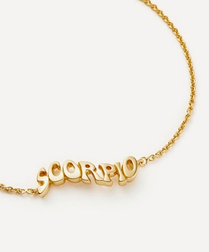 Missoma - 18ct Gold-Plated Vermeil Silver Scorpio Zodiac Pendant Bracelet image number 2