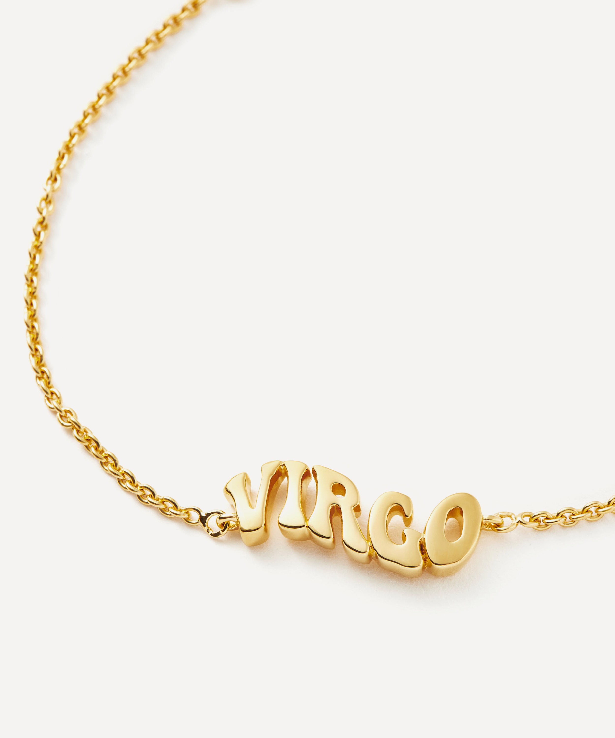 Missoma - 18ct Gold-Plated Vermeil Silver Virgo Zodiac Pendant Bracelet image number 2