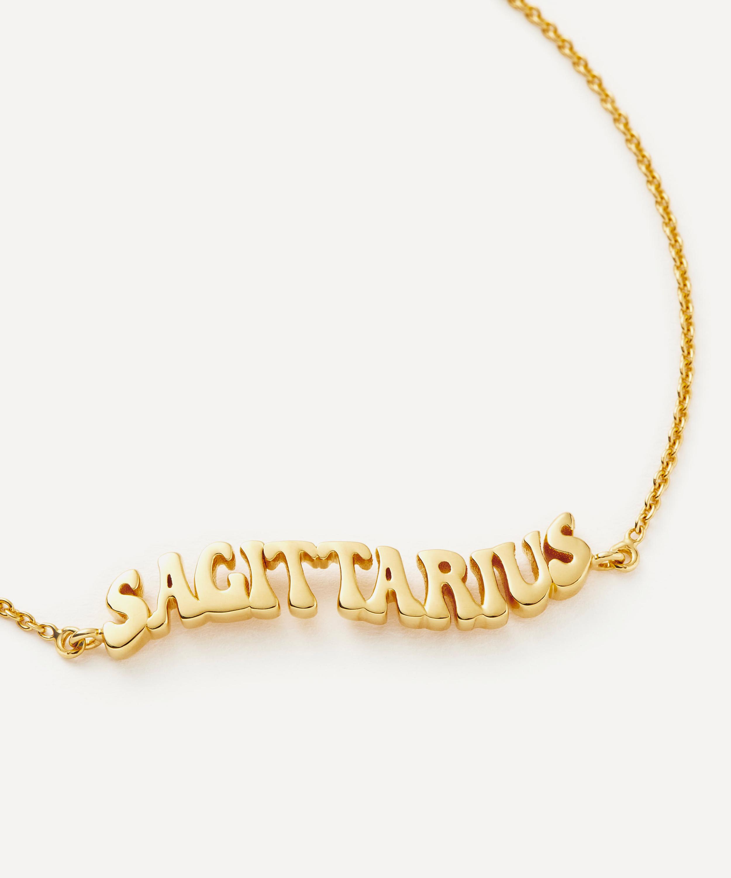 Missoma - 18ct Gold-Plated Vermeil Silver Sagittarius Zodiac Pendant Bracelet image number 2