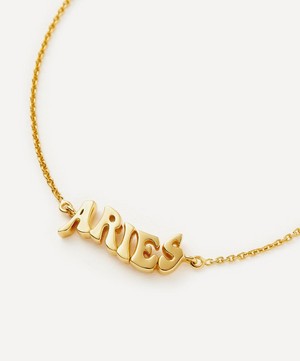 Missoma - 18ct Gold-Plated Vermeil Silver Aries Zodiac Pendant Bracelet image number 2