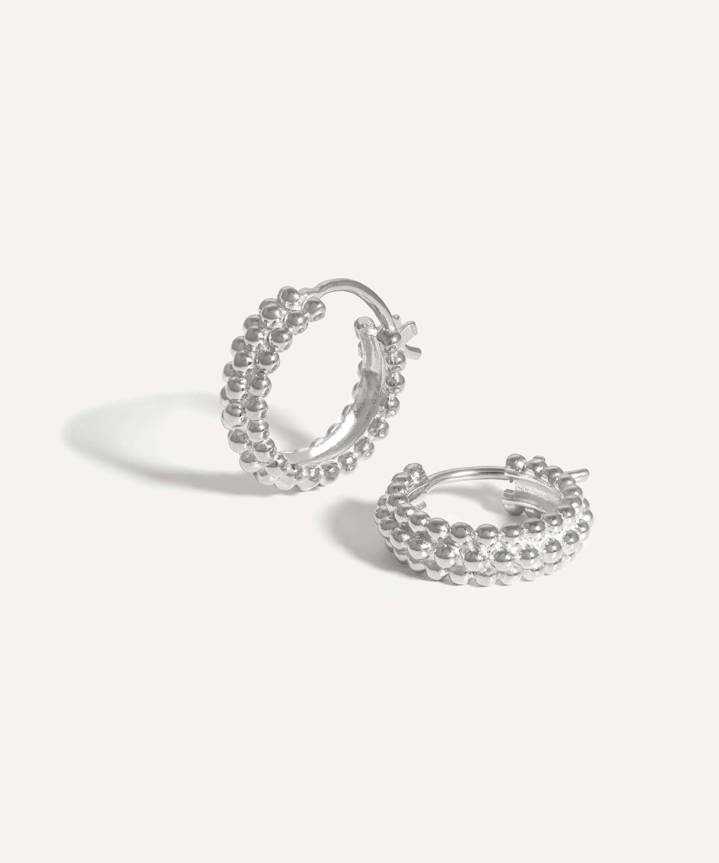 Missoma - Sterling Silver Mini Baya Hoop Earrings image number 0