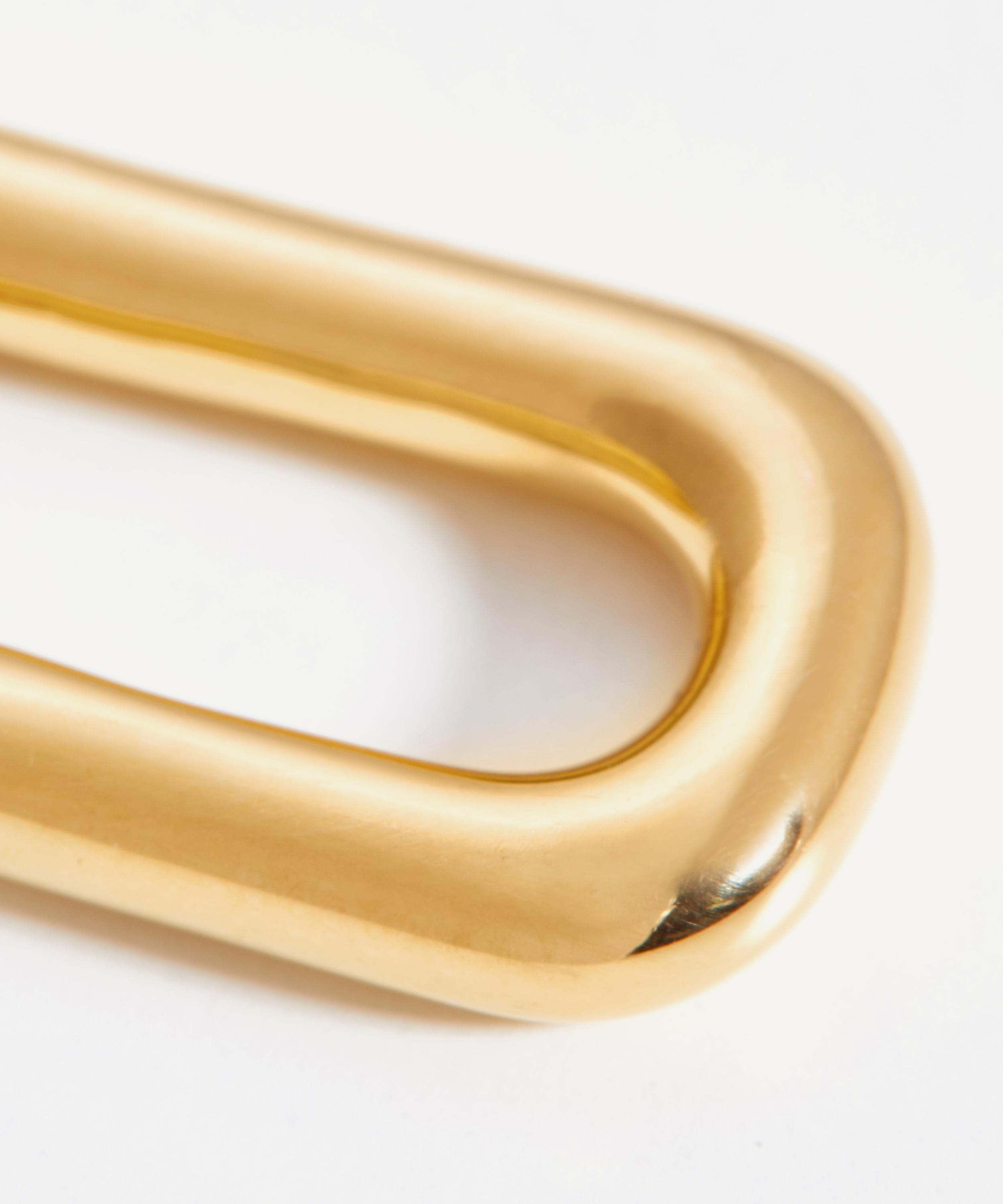 Missoma - 18ct Gold-Plated Ovate Hoop Earrings image number 2