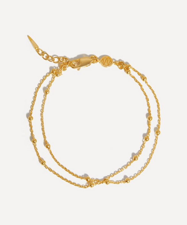 Missoma - 18ct Gold-Plated Vermeil Silver Double Chain Bracelet image number null