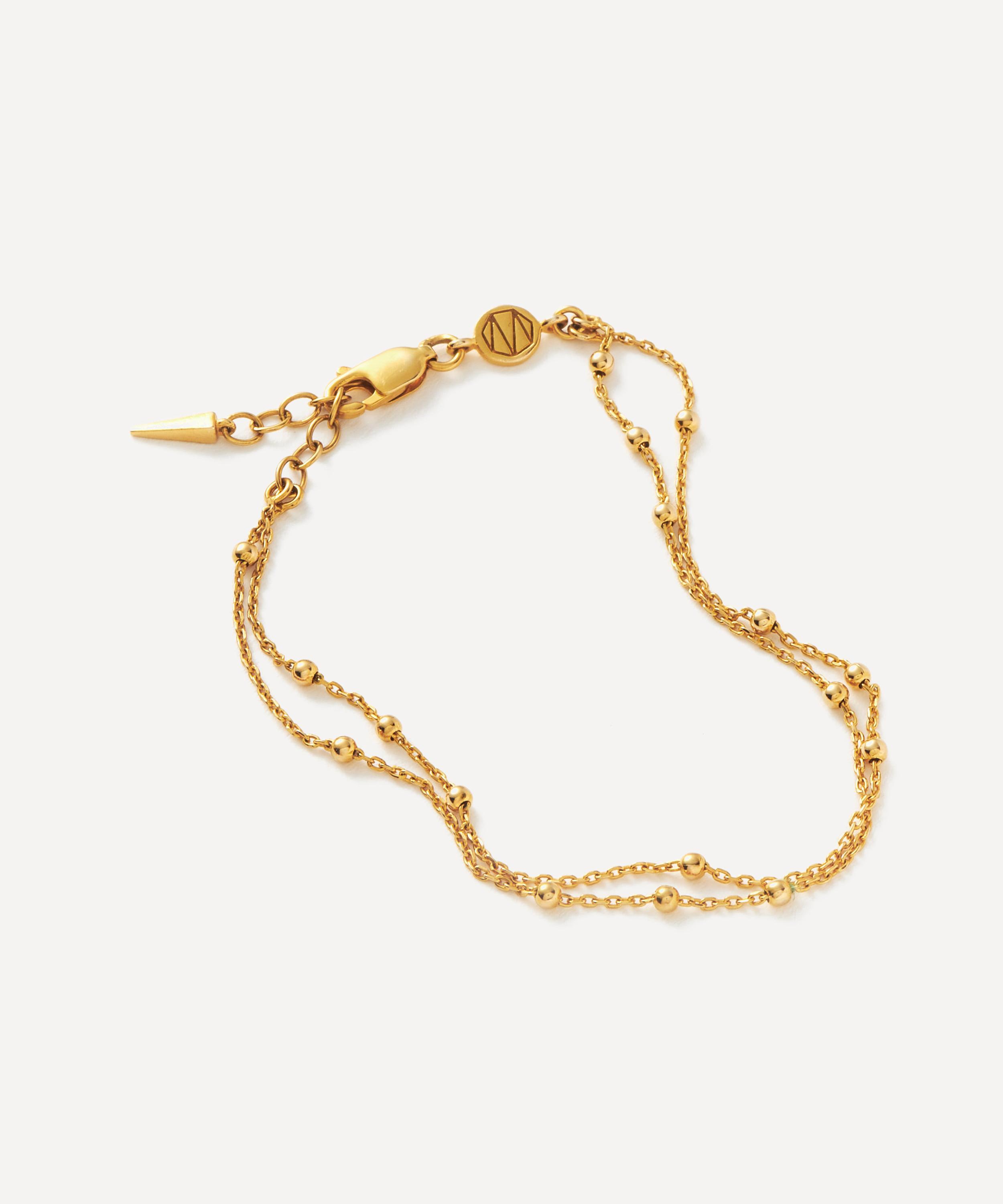 Missoma 18ct Gold-Plated Vermeil Silver Double Chain Bracelet | Liberty