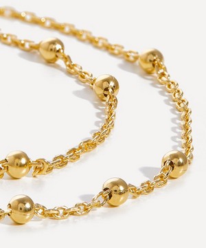 Missoma - 18ct Gold-Plated Vermeil Silver Double Chain Bracelet image number 2