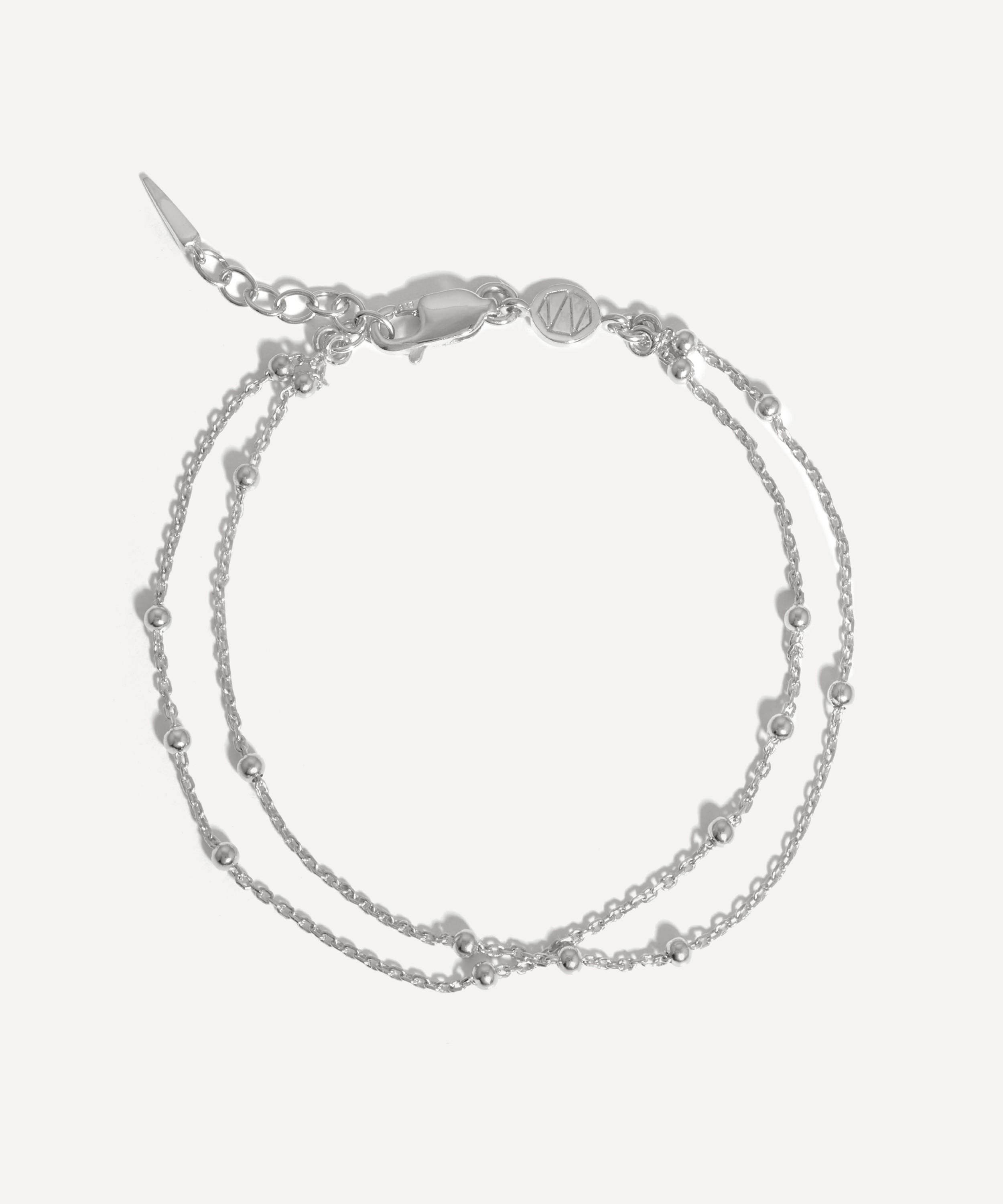 Missoma Sterling Silver Double Chain Bracelet | Liberty