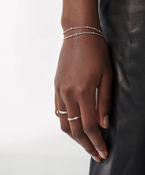 Missoma - Sterling Silver Double Chain Bracelet image number 1