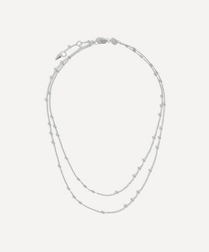 Missoma - Sterling Silver Double Chain Necklace image number 0