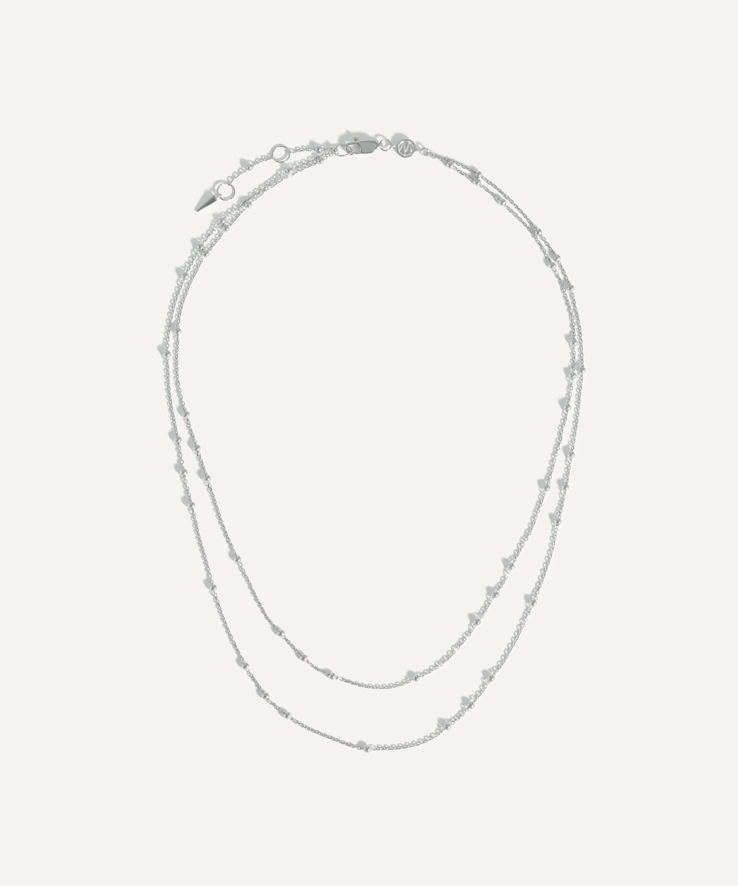 Missoma Sterling Silver Double Chain Necklace Liberty