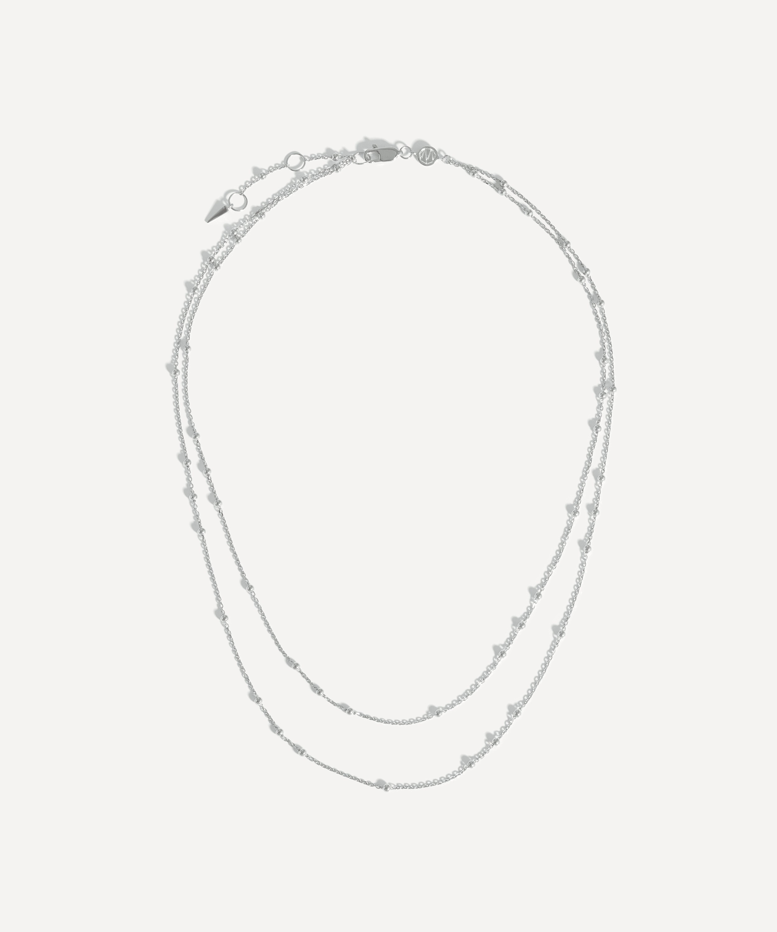 Missoma - Sterling Silver Double Chain Necklace image number 0
